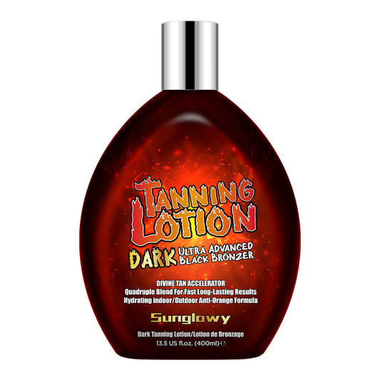 Sunglowy Tanning Lotion Accelerator For Indoor Tanning Beds, Indoor Tanning Bed Lotion With Bronzer, Tanning Bed Cream, Tanning Lotion With Accelerator For Outdoor Sun, Pineapple, DHA-Free, 13.5 Fl.Oz