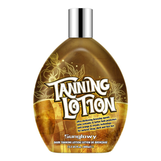 Sunglowy Tanning Bed Lotion With Bronzer And Accelerator, Bronzing Lotion For Sunbeds, Sun Tanning Accelerator Cream For Outdoor, Mango, Dha-Free, 13.5 Fl.Oz